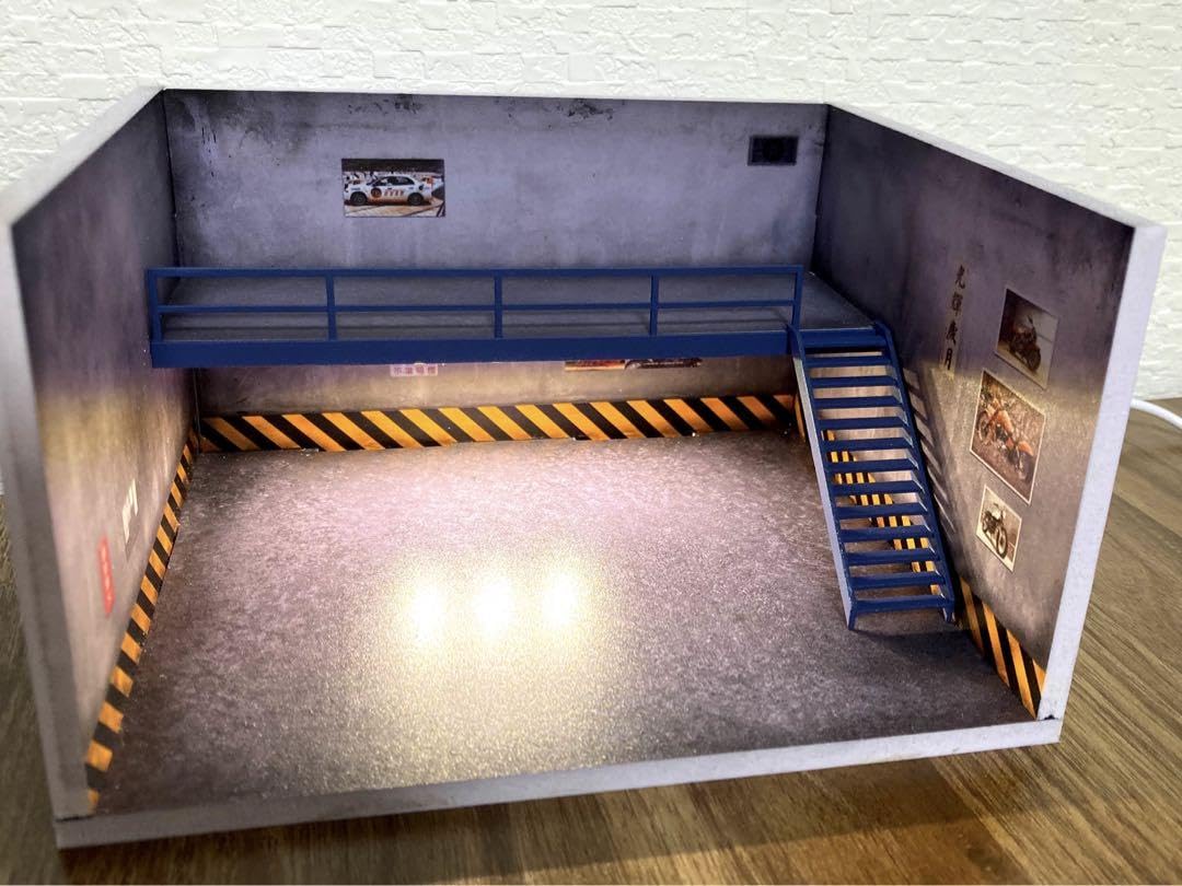 Mini Car Garage Diorama 1/64 Size with LED : Amazon.ca